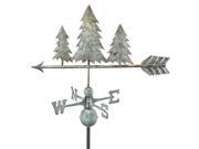 31 Luxury Blue Verde Into the Forest Pine Trees Weathervane