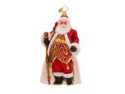 Christopher Radko Glass Vest Day of the Year Santa Claus Christmas Ornament 1017561
