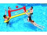 94 Red Yellow and Blue Inflatable Swimming Pool Water Sports Volleyball Game Set