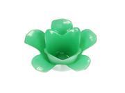 5.75 L Eau de Fleur Springtime Green Glass Flower Tea Light Candle Holder