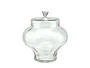 14.5 Transparent Segmented Glass Container with Lid
