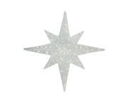 36 Lighted White Glitter Star of Bethlehem Christmas Yard Art Decoration