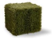 24 Artificial Green Juniper Shrub Square Storage Box Landscape Cover
