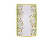 Tea Garden Cream and Yellow Butterfly and Flower Table Runner 16 x 54
