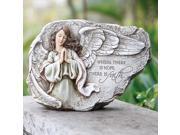 11 Joseph s Studio Praying Angel with Inspirational Quote Religious Outdoor Garden Statue