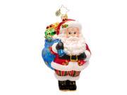 Christopher Radko Glass Merry Mara Santa Claus Christmas Ornament 1017489