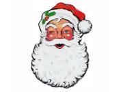 Pack of 12 Double Sided Traditional Santa Claus Face Cutout Christmas Decorations 26