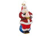 Christopher Radko Glass Merry Mara Santa Claus Christmas Ornament 1018032