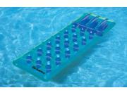 75 Inflatable Teal Blue 18 Pocket Stylish Swimming Pool Air Pocket Mattress