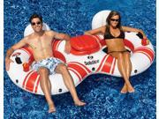 88 Solstice Super Chill Duo Inflatable Swimming Pool Float with Cooler