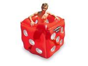 49 Water Sports Inflatable Red Tumbling Dice Swimming Pool Cube Roller