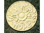11.75 Marigold Hope Flower Decorative Round Garden Patio Stepping Stone