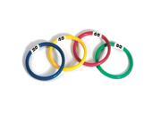 Set of 4 Water Sports Multi Color Dive Ring Swimming Pool Toys 5.75