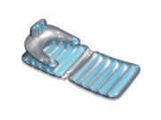 74 Water Sports Inflatable Blue Swimming Pool Folding Lounge Chair Float