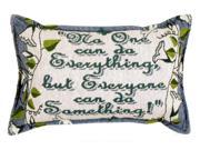 12 No One Can do Everything Decorative Tapestry Accent Throw Pillow