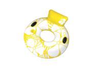 50 Yellow Day Dreamer Swimming Pool Inflatable Lounger with Cup Holder