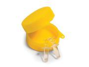 Clear Molded Plastic Ear Plugs Water or Swimming Pool Accessories with Yellow Case