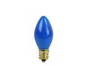 Pack of 4 Opaque Blue C7 Christmas Replacement Light Bulbs 5 Watt