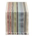 Decorative Mediterranean Stripe Fringed Cotton Table Runner 72