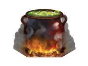 Pack of 6 Bubbling Witch s Cauldron Stand Up Halloween Decoration 36.5