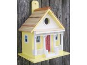 8.75 Fully Functioning Yellow Capitola Cottage Outdoor Garden Birdhouse