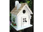 9 White Trellis Country Cottage Fully Functional Outdoor Garden Bird House