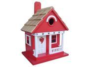 9.5 Fully Functional Red Lobster Whimsy Cottage Outdoor Garden Birdhouse