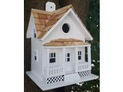 10 Fully Functional White Beach Side Cottage Outdoor Garden Birdhouse