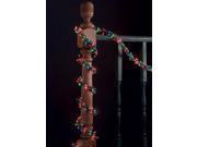 Set of 300 Multi Color Mini Garland Christmas Lights Green Wire