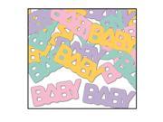 Club Pack of 12 Multi Colored Fanci Fetti Baby Celebration Confetti Bags 0.5 oz.