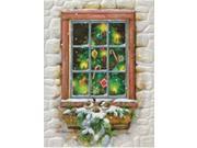 Pack of 10 Christmas Lights Fine Art Embossed Deluxe Christmas Greeting Cards and Envelopes