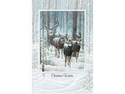Pack of 16 Winter Passage Fine Art Embossed Deluxe Christmas Greeting Cards and Envelopes