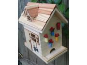 8 Fully Functional Natural Finished Wood Flower Shed Outdoor Garden Birdhouse