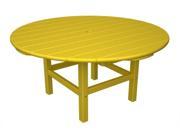 Recycled Earth Friendly Outdoor Patio Conversation Table Sunshine Yellow