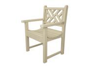 35 Recycled Earth Friendly Outdoor Patio Garden Arm Chair Sand Brown