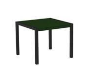 35 Recycled Earth Friendly Outdoor Dining Table Green with Black Frame