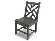 34.75 Recycled Earth Friendly Outdoor Patio Dining Chair Slate Gray