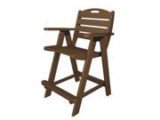 40 Earth Friendly Recycled Outdoor Patio Nautical Counter Chair Teak Brown