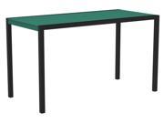 73 Outdoor Recycled Earth Friendly Bar Table Aruba Green with Black Frame