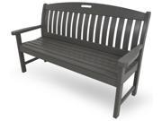 63.75 Earth Friendly Recycled Outdoor Patio Garden Bench Green