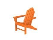 Recycled Sea Breeze Outdoor Patio Adirondack Chair Orange Tangerine