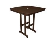 42.5 Recycled Earth Friendly Outdoor Patio Bar Dining Table Mahogany