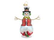 Christopher Radko Glass Cardinal Appeal Snowman Christmas Ornament 1017783