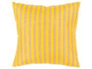 20 Sunbrella Sunny Yellow and Beige Striped Indoor Outdoor Decorative Throw Pillow