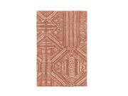 8 x 10 Mohave Legacy Ember Orange and Wheat Brown Hand Knotted Area Throw Rug