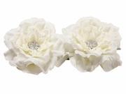 Set of 2 Ivory Peony Decorative Artificial Spring Floating Flowers 5