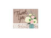 Club Pack of 48 Rustic Wedding Thank You Paper Cards