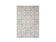 9 x 12 Golden Brown and Blanched White Looped Area Throw Rug
