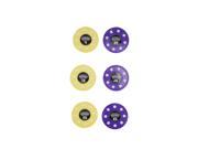 Set of 6 Water Sports Purple and Yellow UFO Disc Dive Game Swimming Pool Toys 3.75
