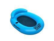 51 Blue Chill Pill Inflatable Swimming Pool Floating Lounge Chair with Drink Holder